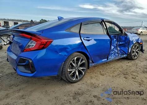 2020 Honda Civic Si z USA, uszkodzony, nr VIN 2HGFC1E51LH709517